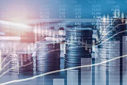Digital graph showing numeric values
