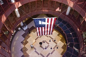Waving National flag of USA